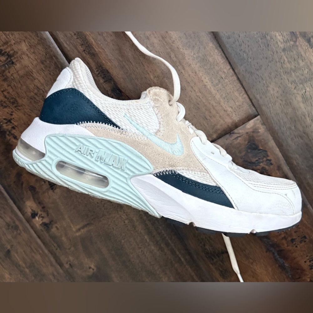 Nike Air Max 90 Sneakers in White, Cream, and Navy “Glacier Ice”